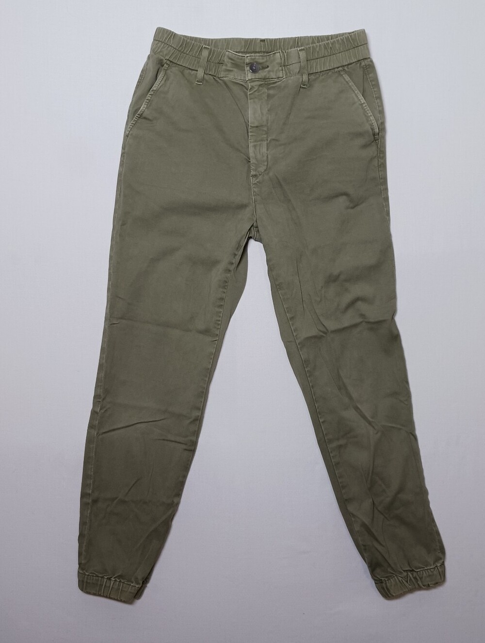 Adriano Goldschmied AG Womens Twill Stretch Joggers 26X28 Olive Green
